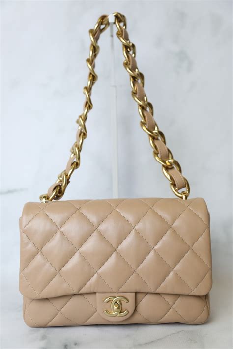 large chanel bag ioffer|CHANEL Lambskin Quilted Large CC Funky Town Flap Beige .